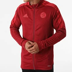 Meilleure affaire 😉 Veste Zippée A Bandes FC Bayern GR0634 Bordeaux de Adidas Performance 👏 -Pas Cher adidas Magasin adidas 269992 GR0634 20210614T150857 03