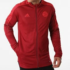 Meilleure affaire 😉 Veste Zippée A Bandes FC Bayern GR0634 Bordeaux de Adidas Performance 👏 -Pas Cher adidas Magasin adidas 269992 GR0634 20210614T150902 05