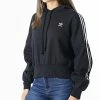 Le moins cher 👏 Sweat Capuche Femme A Bandes H37812 Noir de Adidas Originals 😍 -Pas Cher adidas Magasin adidas 270023 H37812 20210621T101729 01