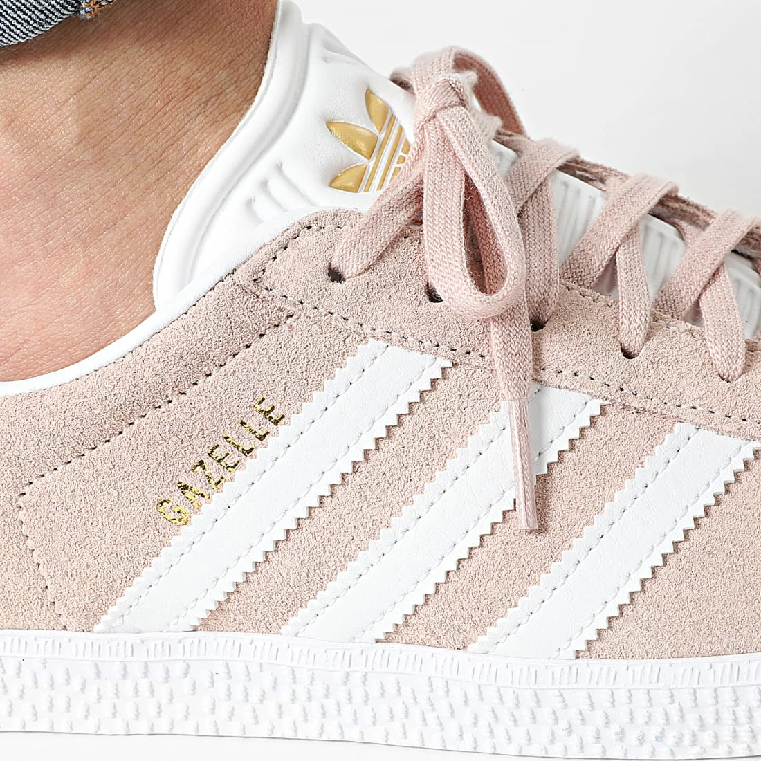 Meilleure affaire 👏 Baskets Femme Gazelle H01512 Pink Tint Cloud White de Adidas Originals ✨ 4 Meilleure affaire 👏 Baskets Femme Gazelle H01512 Pink Tint Cloud White de Adidas Originals ✨ – Image 2