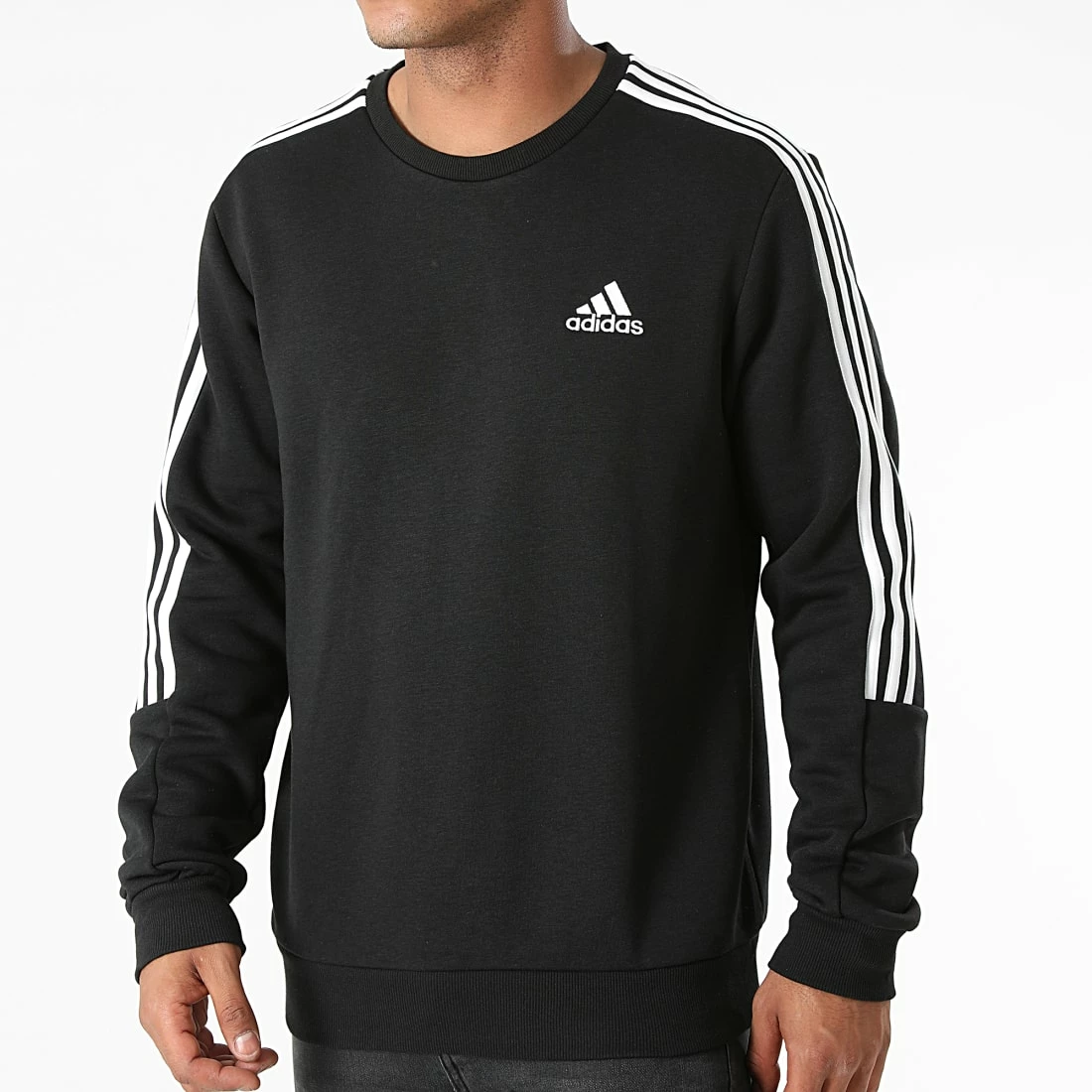 Le moins cher ✔️ Sweat Crewneck A Bandes GK9579 Noir de Adidas Performance 💯 3 Le moins cher ✔️ Sweat Crewneck A Bandes GK9579 Noir de Adidas Performance 💯