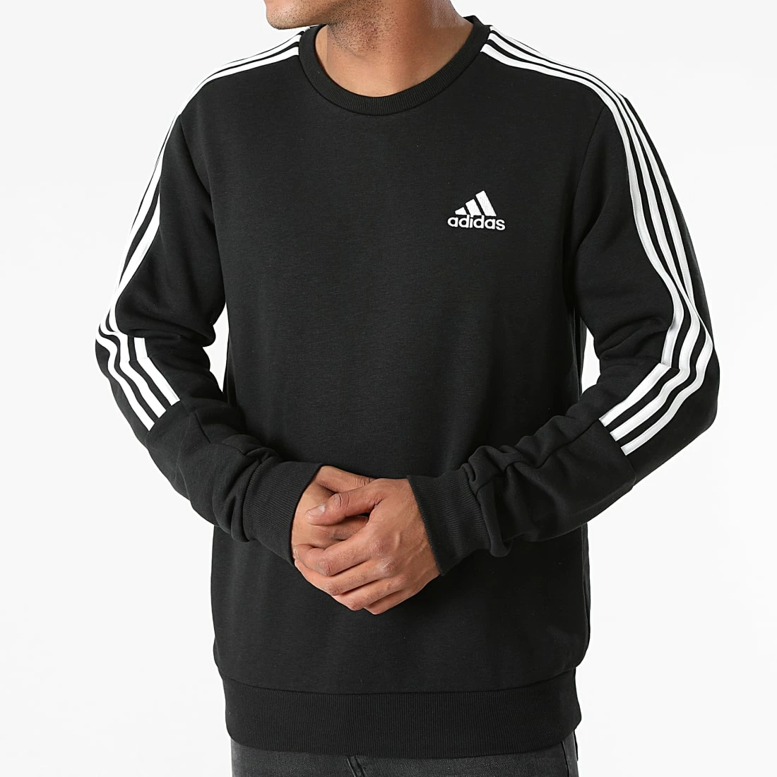 Le moins cher ✔️ Sweat Crewneck A Bandes GK9579 Noir de Adidas Performance 💯 5 Le moins cher ✔️ Sweat Crewneck A Bandes GK9579 Noir de Adidas Performance 💯 – Image 3