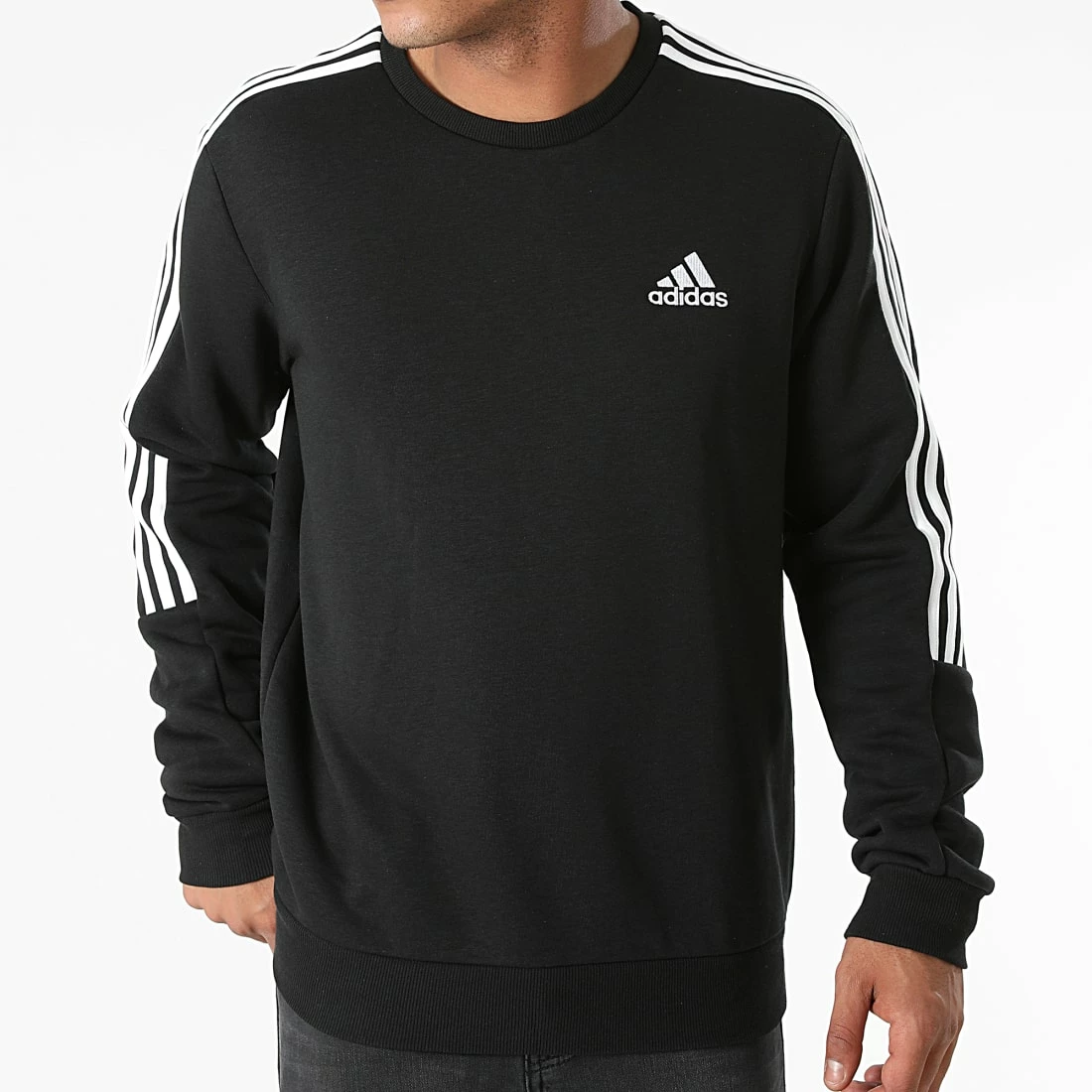 Le moins cher ✔️ Sweat Crewneck A Bandes GK9579 Noir de Adidas Performance 💯 7 Le moins cher ✔️ Sweat Crewneck A Bandes GK9579 Noir de Adidas Performance 💯 – Image 5