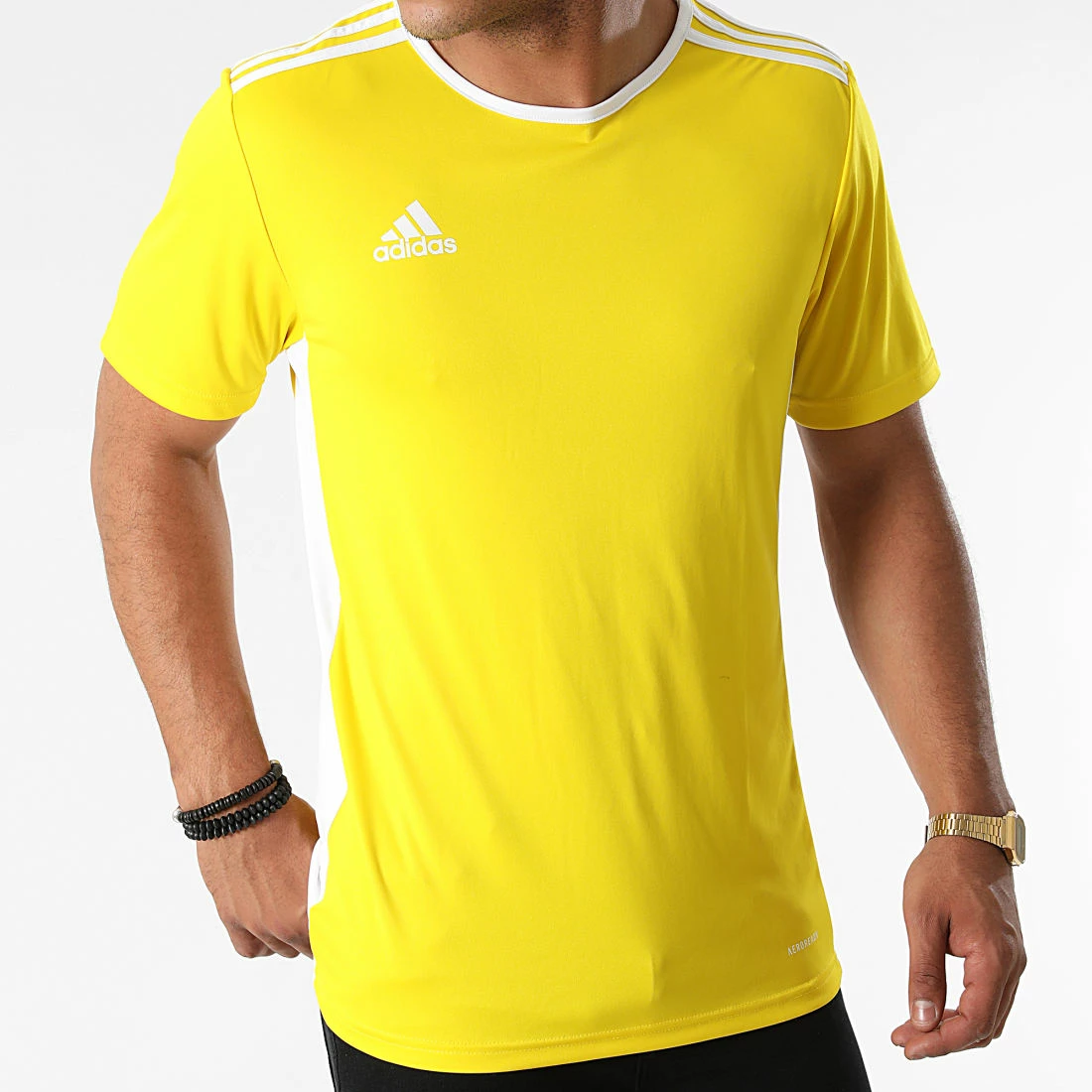 Acheter 😀 Tee 👚 Shirt A Bandes Entrada 18 CD8390 Jaune de Adidas Performance 🧨 7 Acheter 😀 Tee 👚 Shirt A Bandes Entrada 18 CD8390 Jaune de Adidas Performance 🧨 – Image 5