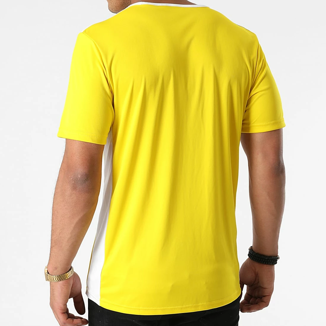 Acheter 😀 Tee 👚 Shirt A Bandes Entrada 18 CD8390 Jaune de Adidas Performance 🧨 8 Acheter 😀 Tee 👚 Shirt A Bandes Entrada 18 CD8390 Jaune de Adidas Performance 🧨 – Image 6
