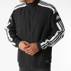 Le moins cher 👍 Veste Zippée A Bandes GK9549 Noir de Adidas Performance 👍