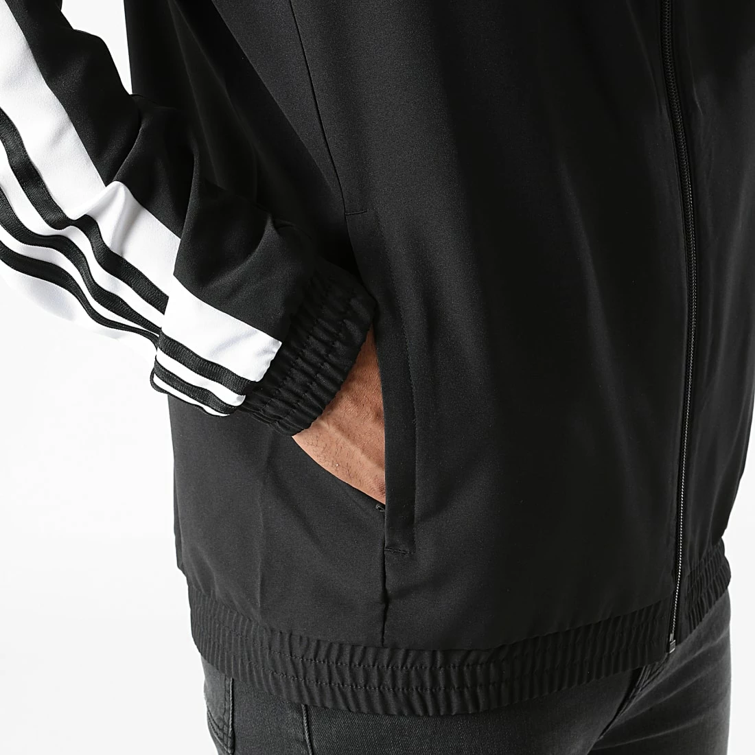 Le moins cher 👍 Veste Zippée A Bandes GK9549 Noir de Adidas Performance 👍 6 Le moins cher 👍 Veste Zippée A Bandes GK9549 Noir de Adidas Performance 👍 – Image 4