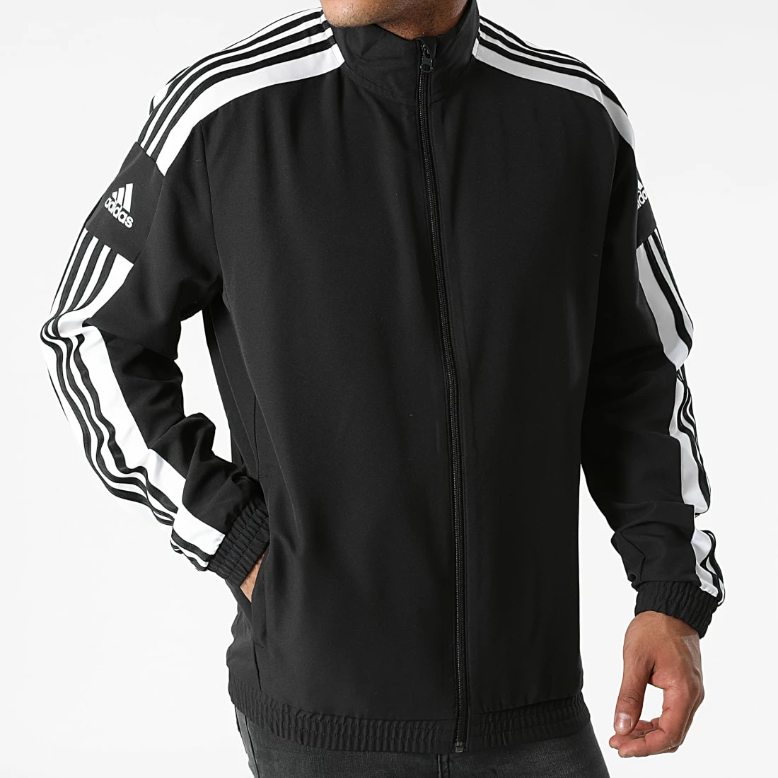 Le moins cher 👍 Veste Zippée A Bandes GK9549 Noir de Adidas Performance 👍 7 Le moins cher 👍 Veste Zippée A Bandes GK9549 Noir de Adidas Performance 👍 – Image 5