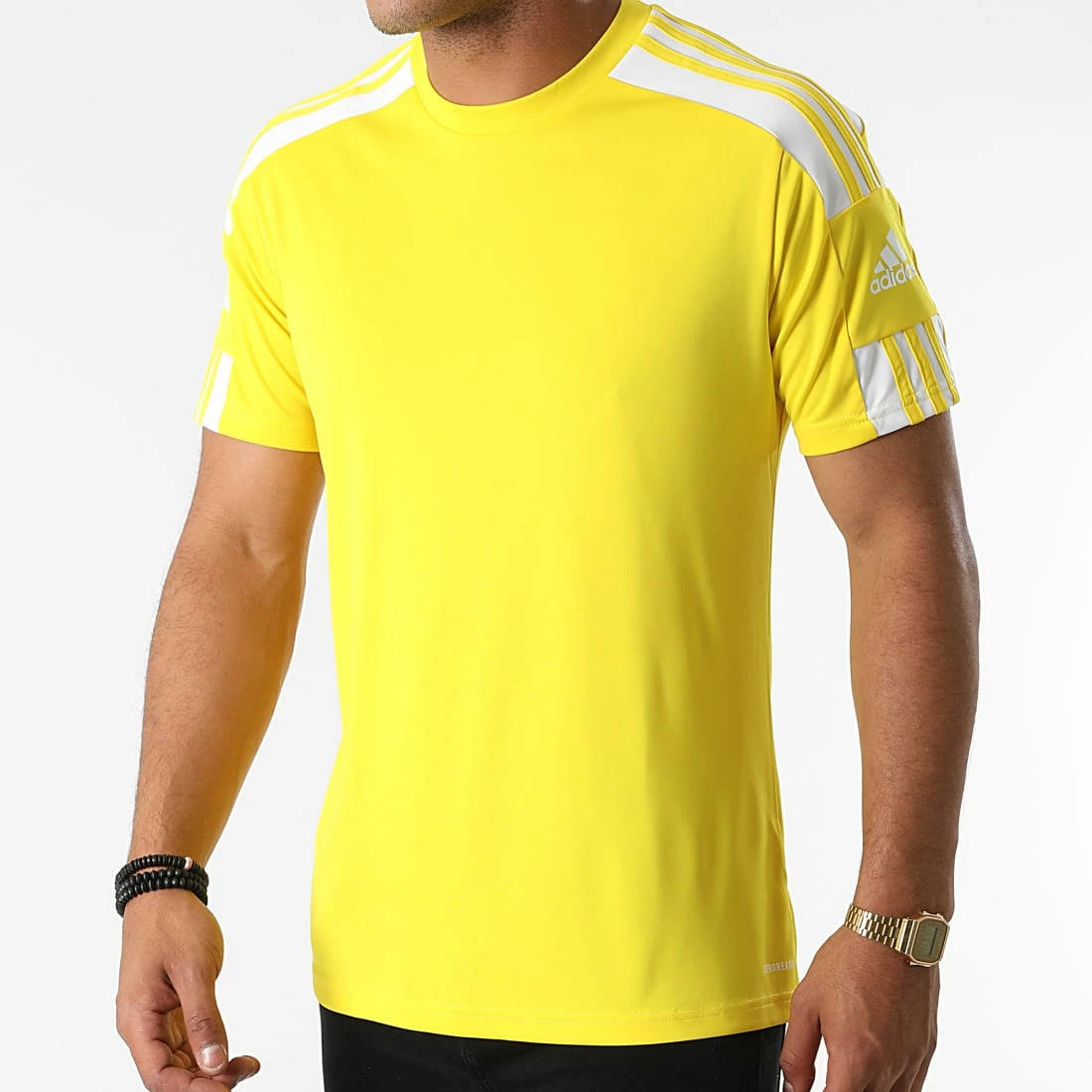 Acheter 😀 Tee 👚 Shirt A Bandes Squad 21 GN5728 Jaune de Adidas Performance 🤩 3 Acheter 😀 Tee 👚 Shirt A Bandes Squad 21 GN5728 Jaune de Adidas Performance 🤩