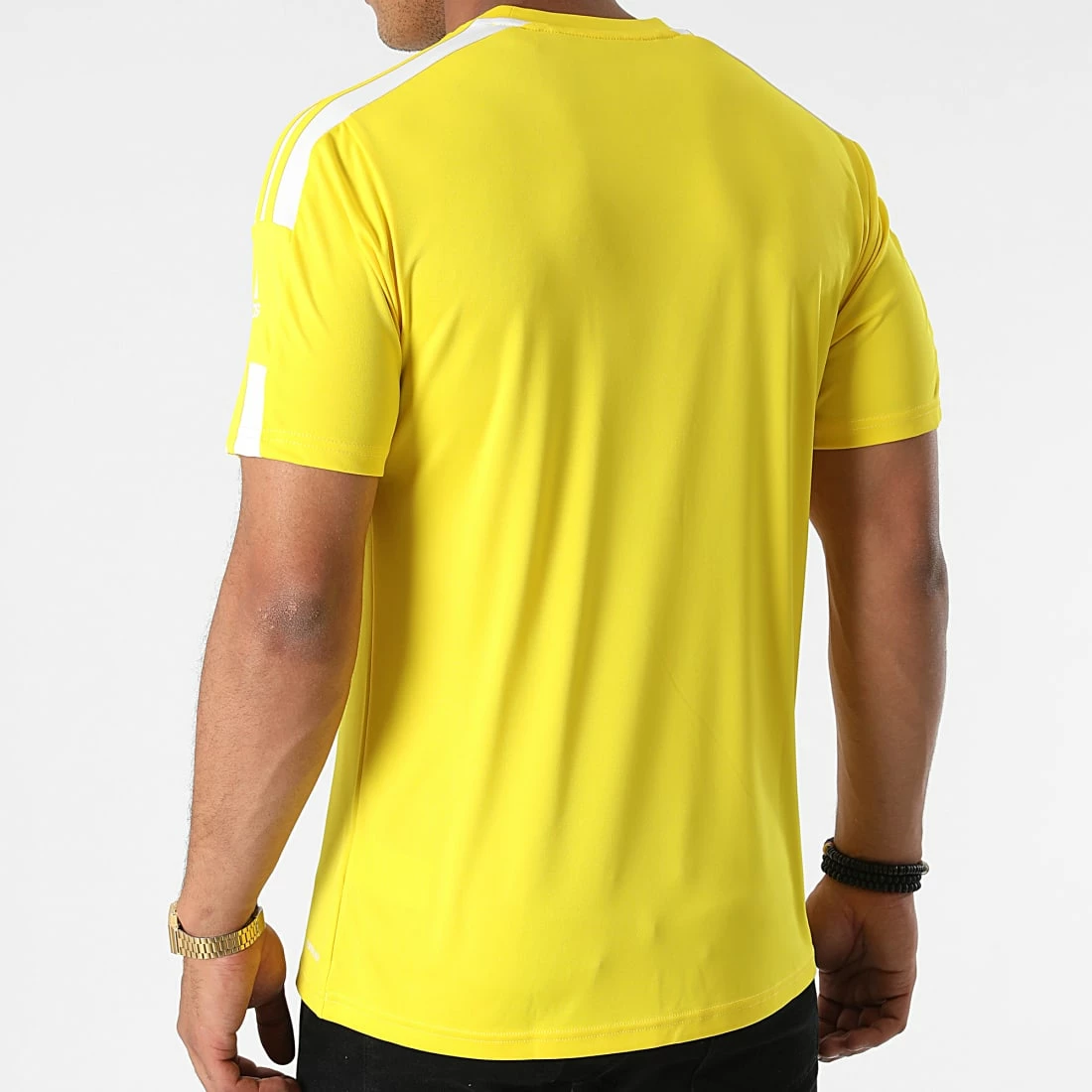 Acheter 😀 Tee 👚 Shirt A Bandes Squad 21 GN5728 Jaune de Adidas Performance 🤩 7 Acheter 😀 Tee 👚 Shirt A Bandes Squad 21 GN5728 Jaune de Adidas Performance 🤩 – Image 5