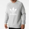 Meilleure vente 🥰 Sweat Crewneck A Bandes Trefoil H06650 Gris Chiné de Adidas Originals 👏 -Pas Cher adidas Magasin adidas 271391 H06650 20210625T155836 01