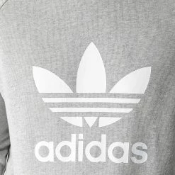 Meilleure vente 🥰 Sweat Crewneck A Bandes Trefoil H06650 Gris Chiné de Adidas Originals 👏 -Pas Cher adidas Magasin adidas 271391 H06650 20210625T155838 02