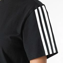 Top 10 🛒 Robe Tee 👚 Shirt Femme A Bandes GS1371 Noir de Adidas Performance 🧨 -Pas Cher adidas Magasin adidas 272369 GS1371 20210712T144550 02
