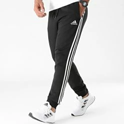 Acheter 🛒 Pantalon Jogging A Bandes Fleece GK8821 Noir de Adidas Performance 😀 -Pas Cher adidas Magasin adidas 272981 GK8821 20210709T082530 04