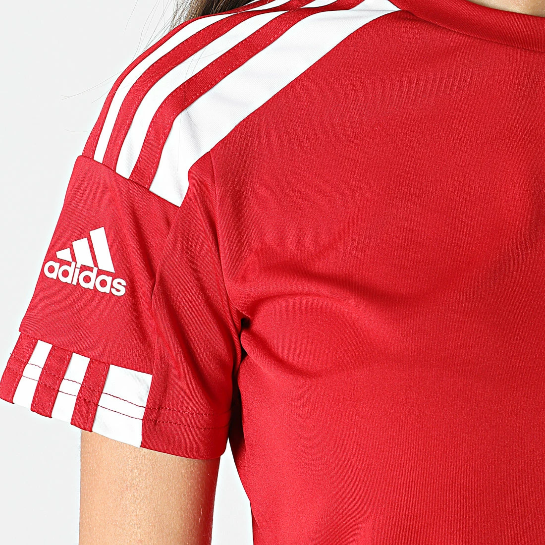 Tout neuf 👍 Tee 👕 Shirt Femme A Bandes Squad 21 GN5758 Rouge de Adidas Performance 🎉 4 Tout neuf 👍 Tee 👕 Shirt Femme A Bandes Squad 21 GN5758 Rouge de Adidas Performance 🎉 – Image 2