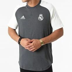 Meilleur prix 🛒 Tee 👕 Shirt Real Madrid GR4266 Gris Anthracite de Adidas Performance 👍