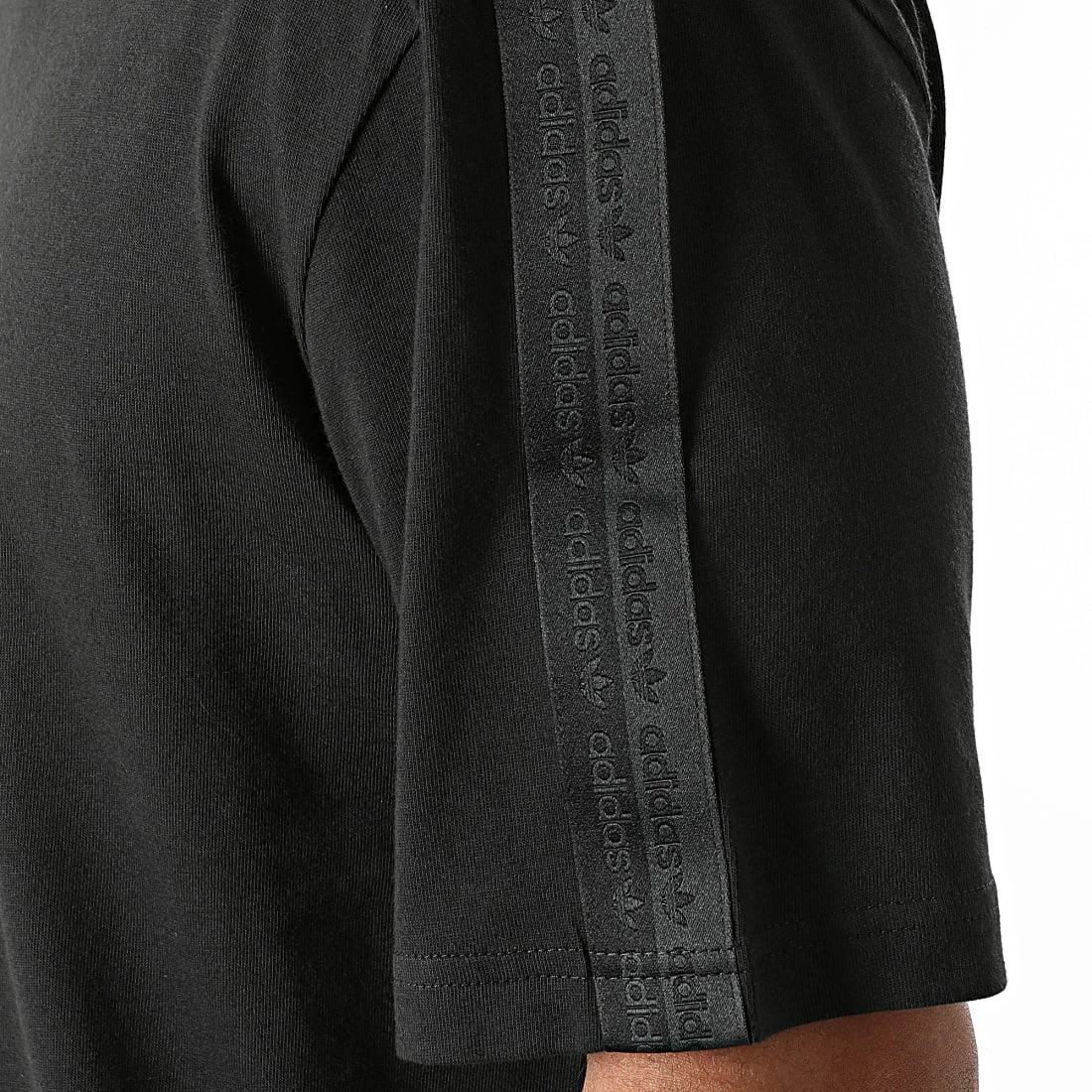 Sortie 🔔 Tee 👚 Shirt A Bandes H11498 Noir de Adidas Originals 👍 6 Sortie 🔔 Tee 👚 Shirt A Bandes H11498 Noir de Adidas Originals 👍 – Image 4