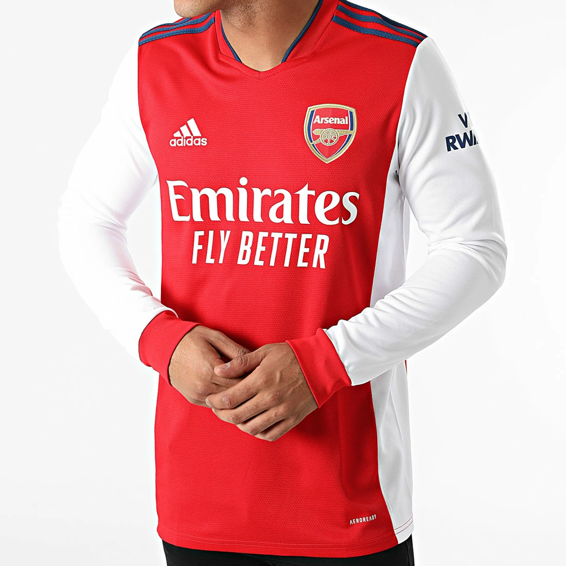 De gros 🎁 Tee 👕 Shirt Manches Longues Arsenal FC GQ3247 Rouge Blanc de Adidas Performance 😉 5 De gros 🎁 Tee 👕 Shirt Manches Longues Arsenal FC GQ3247 Rouge Blanc de Adidas Performance 😉 – Image 3