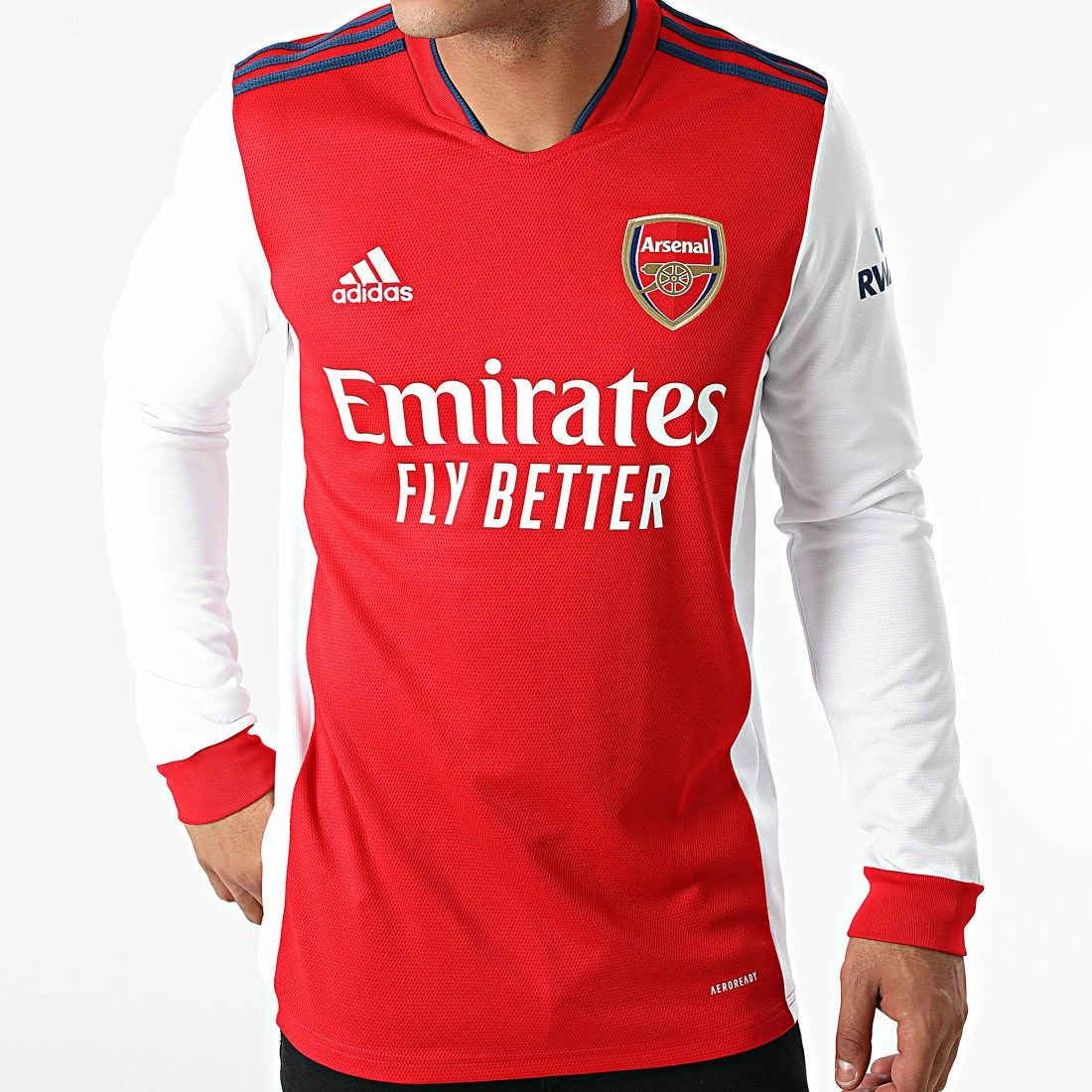 De gros 🎁 Tee 👕 Shirt Manches Longues Arsenal FC GQ3247 Rouge Blanc de Adidas Performance 😉 7 De gros 🎁 Tee 👕 Shirt Manches Longues Arsenal FC GQ3247 Rouge Blanc de Adidas Performance 😉 – Image 5