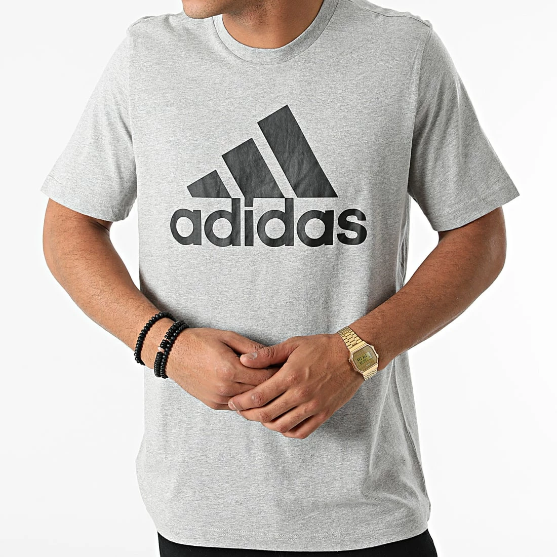 Coupon 🔔 Tee 👕 Shirt GK9123 Gris Chiné de Adidas Performance 🤩 7 Coupon 🔔 Tee 👕 Shirt GK9123 Gris Chiné de Adidas Performance 🤩 – Image 5