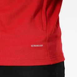 Promo 😀 Veste Zippée A Bandes GP6464 Rouge de Adidas Performance 😀 -Pas Cher adidas Magasin adidas 276667 GP6464 20210811T143545 04