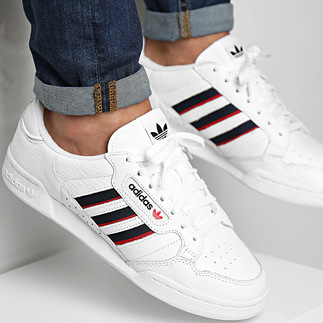 De gros 😀 Baskets Continental 80 Stripes FX5090 Footwear White Collegiate Navy Vivid Red de Adidas Originals 😉 3 De gros 😀 Baskets Continental 80 Stripes FX5090 Footwear White Collegiate Navy Vivid Red de Adidas Originals 😉