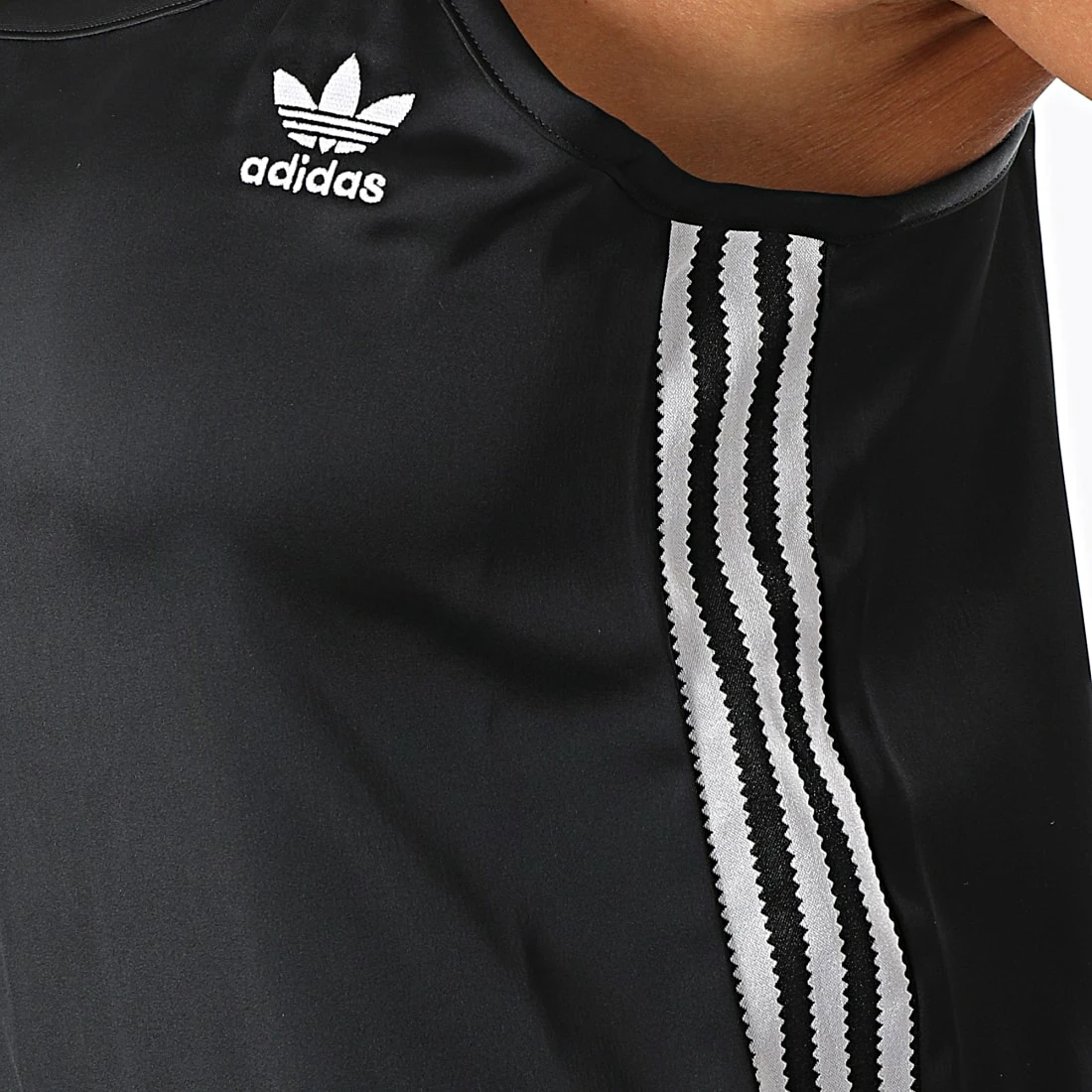 Meilleur prix 😍 Robe Débardeur Femme A Bandes H33694 Noir de Adidas Originals 👏 4 Meilleur prix 😍 Robe Débardeur Femme A Bandes H33694 Noir de Adidas Originals 👏 – Image 2