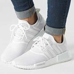 Budget 🛒 Baskets Femme NMD R1 Primeblue H02334 Cloud White Grey One de Adidas Originals 🧨