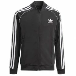 Bon marché 🎁 Veste Zippée Enfant Adicolor SST GN8451 Noir de Adidas Originals ✔️
