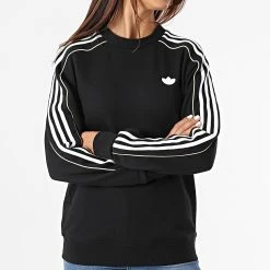 Le moins cher 😀 Sweat Crewneck Femme A Bandes H15826 Noir de Adidas Originals 🤩 12 Le moins cher 😀 Sweat Crewneck Femme A Bandes H15826 Noir de Adidas Originals 🤩 -Pas Cher adidas Magasin adidas 281341 H15826 20210903T111837 05