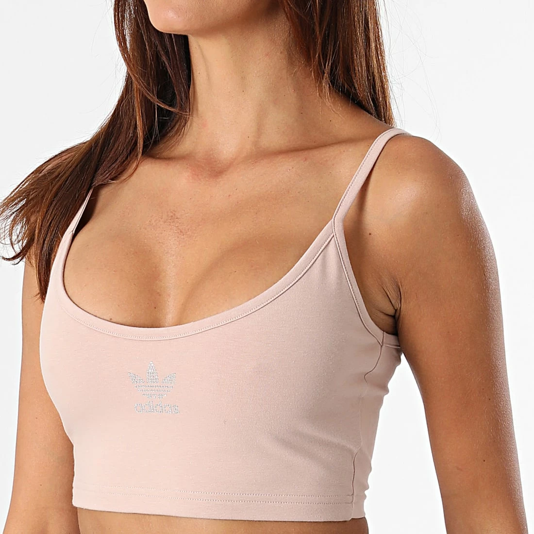 Remise 💯 Débardeur Crop Femme HF9194 Beige de Adidas Originals ✔️ 2 Remise 💯 Débardeur Crop Femme HF9194 Beige de Adidas Originals ✔️