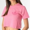 Le moins cher 😀 Tee 👚 Shirt Crop Femme H18055 Rose de Adidas Originals 🥰 -Pas Cher adidas Magasin adidas 286022 H18055 20210928T162426 01