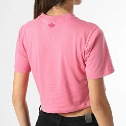 Le moins cher 😀 Tee 👚 Shirt Crop Femme H18055 Rose de Adidas Originals 🥰 -Pas Cher adidas Magasin adidas 286022 H18055 20210928T162433 06