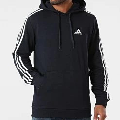 De gros 🎁 Sweat Capuche A Bandes GK9081 Bleu Marine de Adidas Performance ❤️ -Pas Cher adidas Magasin adidas 286746 GK9081 20211006T163520 03
