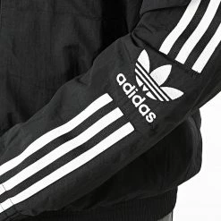Budget 🔥 Veste Zippée A Bandes Lock Up H41391 Noir de Adidas Originals 🎁 -Pas Cher adidas Magasin adidas 288916 H41391 20211021T154511 04