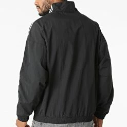 Budget 🔥 Veste Zippée A Bandes Lock Up H41391 Noir de Adidas Originals 🎁 -Pas Cher adidas Magasin adidas 288916 H41391 20211021T154514 06