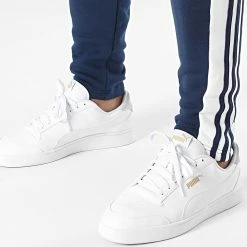Promo 🛒 Pantalon Jogging A Bandes GT6644 Bleu Marine de Adidas Performance 🛒 -Pas Cher adidas Magasin adidas 290872 GT6643 20211105T150113 04