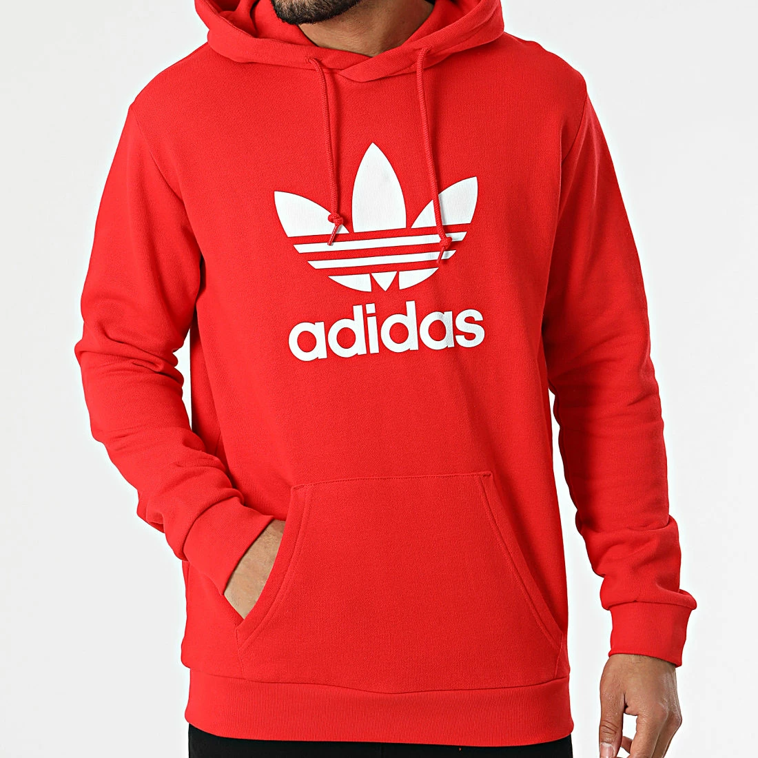 Top 10 💯 Sweat Capuche Trefoil HE9500 Rouge de Adidas Originals 🛒 5 Top 10 💯 Sweat Capuche Trefoil HE9500 Rouge de Adidas Originals 🛒 – Image 3