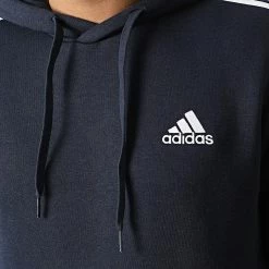Grosses soldes 🧨 Sweat Capuche A Bandes GK9073 Bleu Marine de Adidas Performance 🧨 -Pas Cher adidas Magasin adidas 293271 GK9073 20211130T150121 02