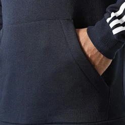 Grosses soldes 🧨 Sweat Capuche A Bandes GK9073 Bleu Marine de Adidas Performance 🧨 -Pas Cher adidas Magasin adidas 293271 GK9073 20211130T150123 04