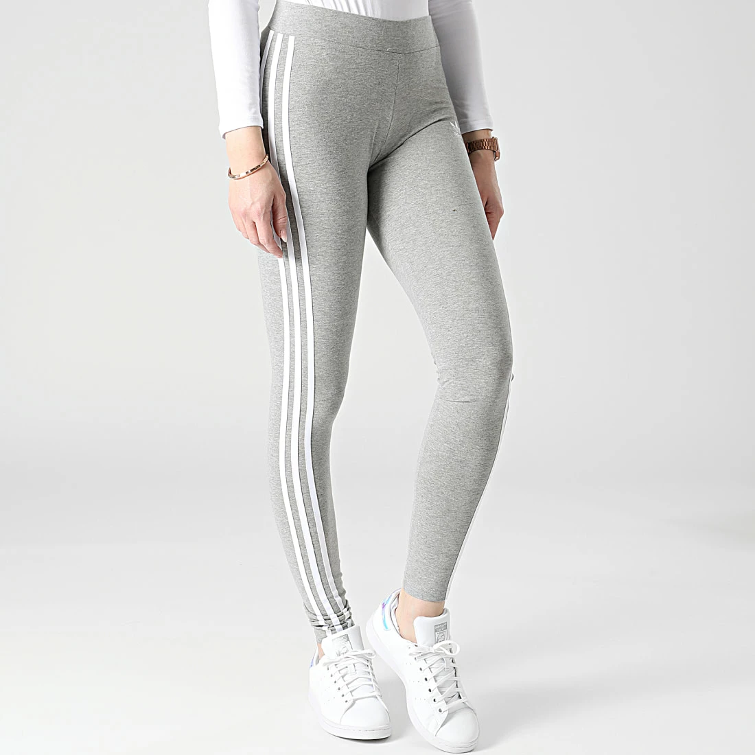 Top 10 ✔️ Legging Femme A Bandes 3 Stripes HD2349 Gris Chiné de Adidas Originals 💯 5 Top 10 ✔️ Legging Femme A Bandes 3 Stripes HD2349 Gris Chiné de Adidas Originals 💯 – Image 3
