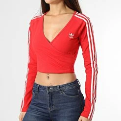 Promo 🌟 Top A Manches Longues Femme HC2042 Rouge de Adidas Originals ⌛ 10 Promo 🌟 Top A Manches Longues Femme HC2042 Rouge de Adidas Originals ⌛ -Pas Cher adidas Magasin adidas 293939 HC2042 20211216T145348 03