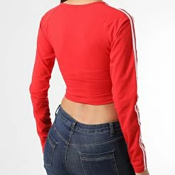 Promo 🌟 Top A Manches Longues Femme HC2042 Rouge de Adidas Originals ⌛ 13 Promo 🌟 Top A Manches Longues Femme HC2042 Rouge de Adidas Originals ⌛ -Pas Cher adidas Magasin adidas 293939 HC2042 20211216T145353 06