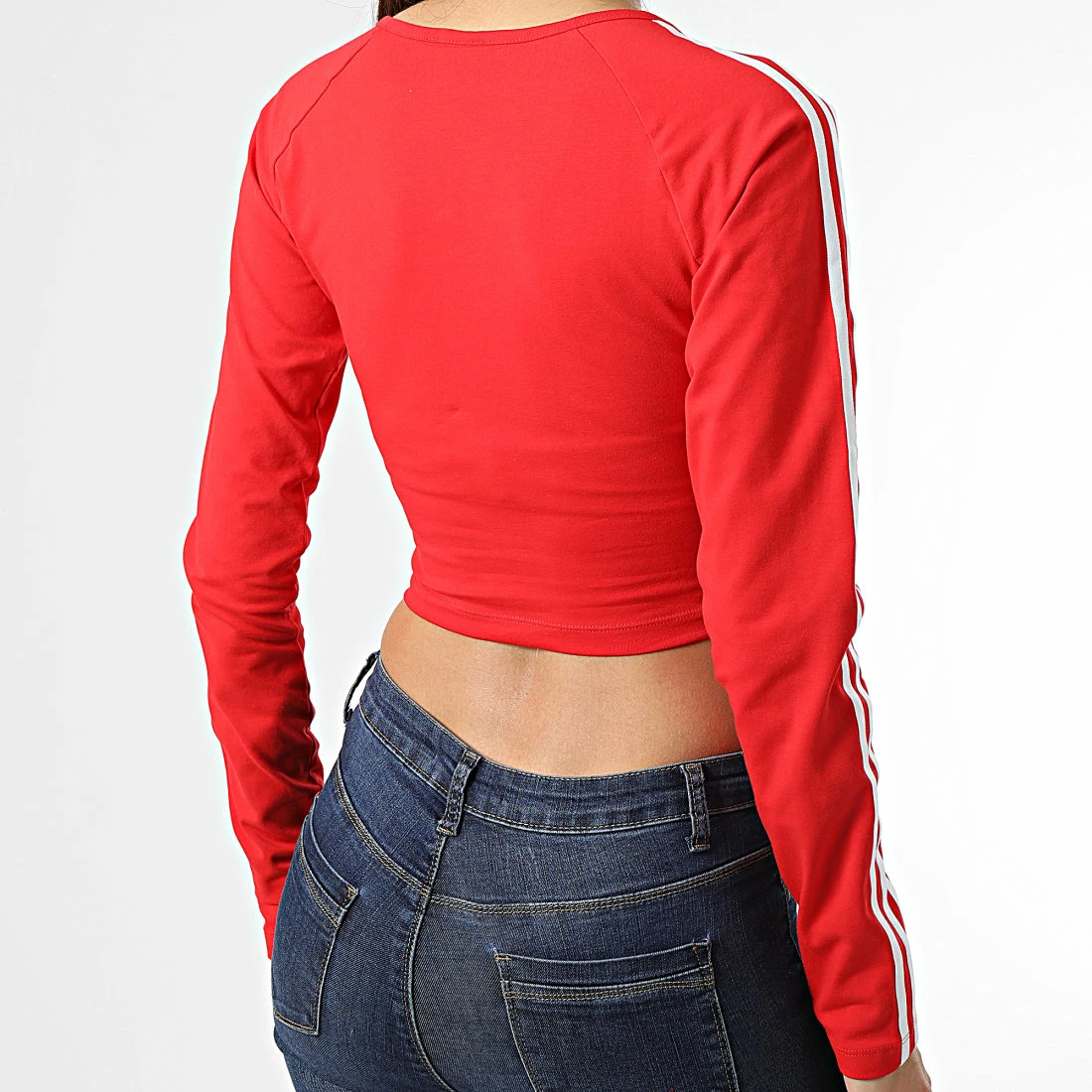 Promo 🌟 Top A Manches Longues Femme HC2042 Rouge de Adidas Originals ⌛ 8 Promo 🌟 Top A Manches Longues Femme HC2042 Rouge de Adidas Originals ⌛ – Image 6