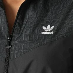 Promo 🔥 Veste Zippée Femme A Bandes H20427 Gris Anthracite de Adidas Originals 🌟 -Pas Cher adidas Magasin adidas 294073 H20427 20211221T161146 02
