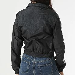 Promo 🔥 Veste Zippée Femme A Bandes H20427 Gris Anthracite de Adidas Originals 🌟 -Pas Cher adidas Magasin adidas 294073 H20427 20211221T161153 07