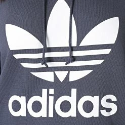 Vente flash 🛒 Sweat Capuche Femme Trefoil HE6951 Bleu Marine de Adidas Originals 💯 -Pas Cher adidas Magasin adidas 294109 HE6951 20211221T161906 02