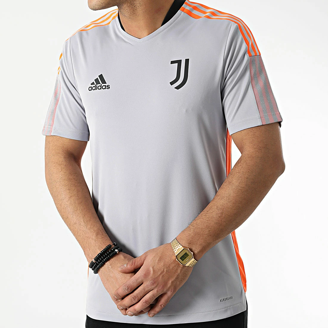 Meilleure affaire ⌛ Tee 👚 Shirt De Sport Juventus H67122 Gris Orange de Adidas Performance 😉 5 Meilleure affaire ⌛ Tee 👚 Shirt De Sport Juventus H67122 Gris Orange de Adidas Performance 😉 – Image 3