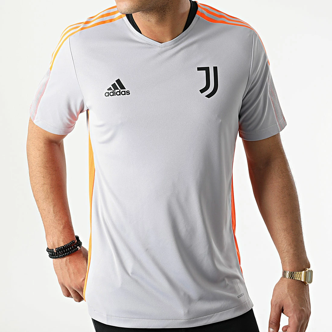 Meilleure affaire ⌛ Tee 👚 Shirt De Sport Juventus H67122 Gris Orange de Adidas Performance 😉 7 Meilleure affaire ⌛ Tee 👚 Shirt De Sport Juventus H67122 Gris Orange de Adidas Performance 😉 – Image 5