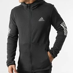 Grosses soldes 😉 Veste Zippée Capuche A Bandes HC3060 Gris Anthracite de Adidas Performance ✔️ 10 Grosses soldes 😉 Veste Zippée Capuche A Bandes HC3060 Gris Anthracite de Adidas Performance ✔️ -Pas Cher adidas Magasin adidas 294302 HC3060 20211217T160740 03